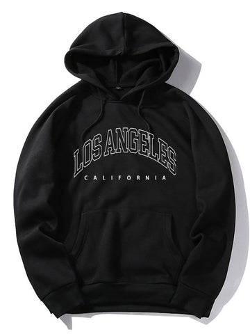 Los Angeles Letter Graphic Hoodies