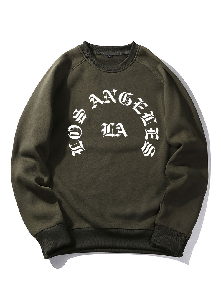 LA Letter Print Sweatshirt